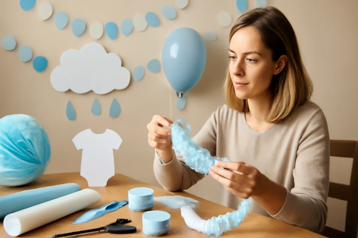 Decorazioni con carta crespa per battesimi: tecniche pratiche che durano tutto l’evento
