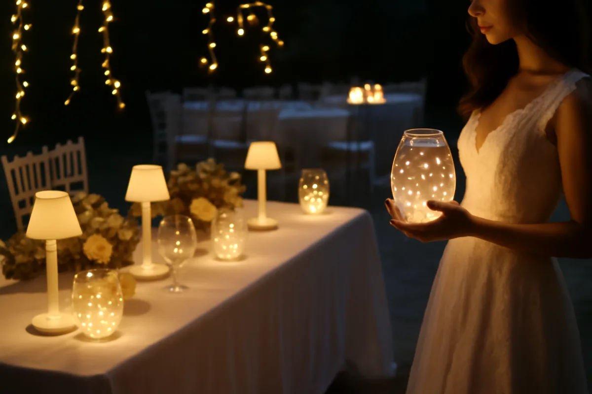 Tendenze per decorare con luci led wireless durante le cerimonie? Soluzioni pratiche che danno atmosfera subito