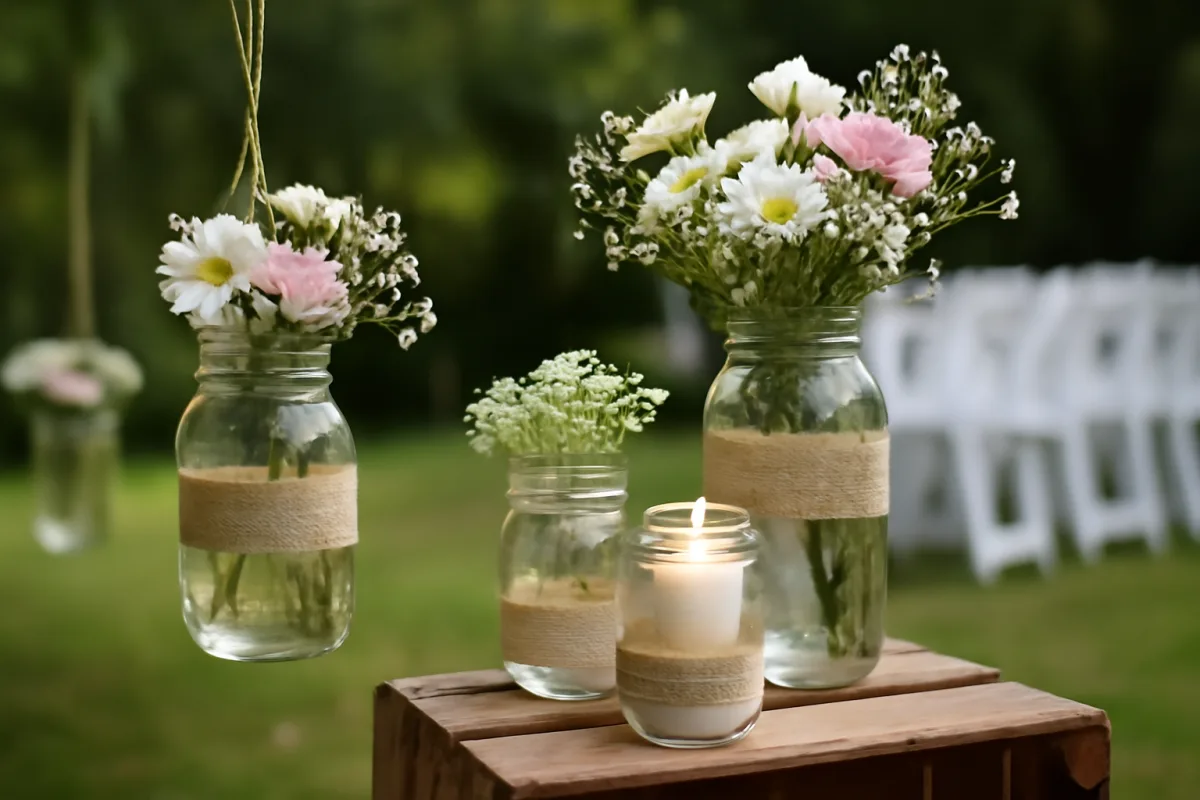 Idee creative per decorare con barattoli di vetro alle cerimonie: come riutilizzarli senza sprechi
