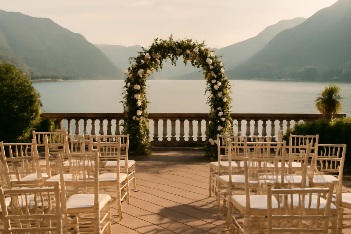 Location per eventi vista lago: motivi pratici che migliorano foto e clima della cerimonia