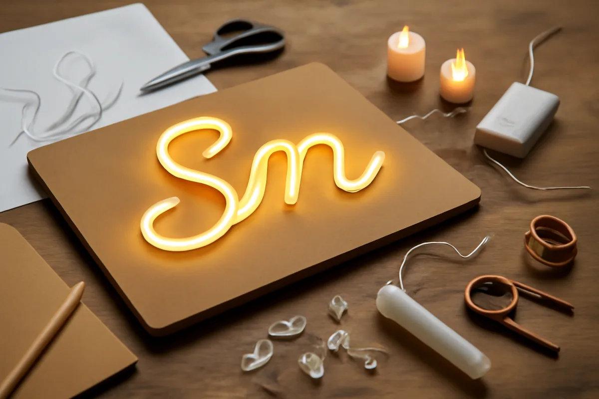 Quali materiali utilizzare per scritte luminose fai da te? Risultati spettacolari senza fili elettrici