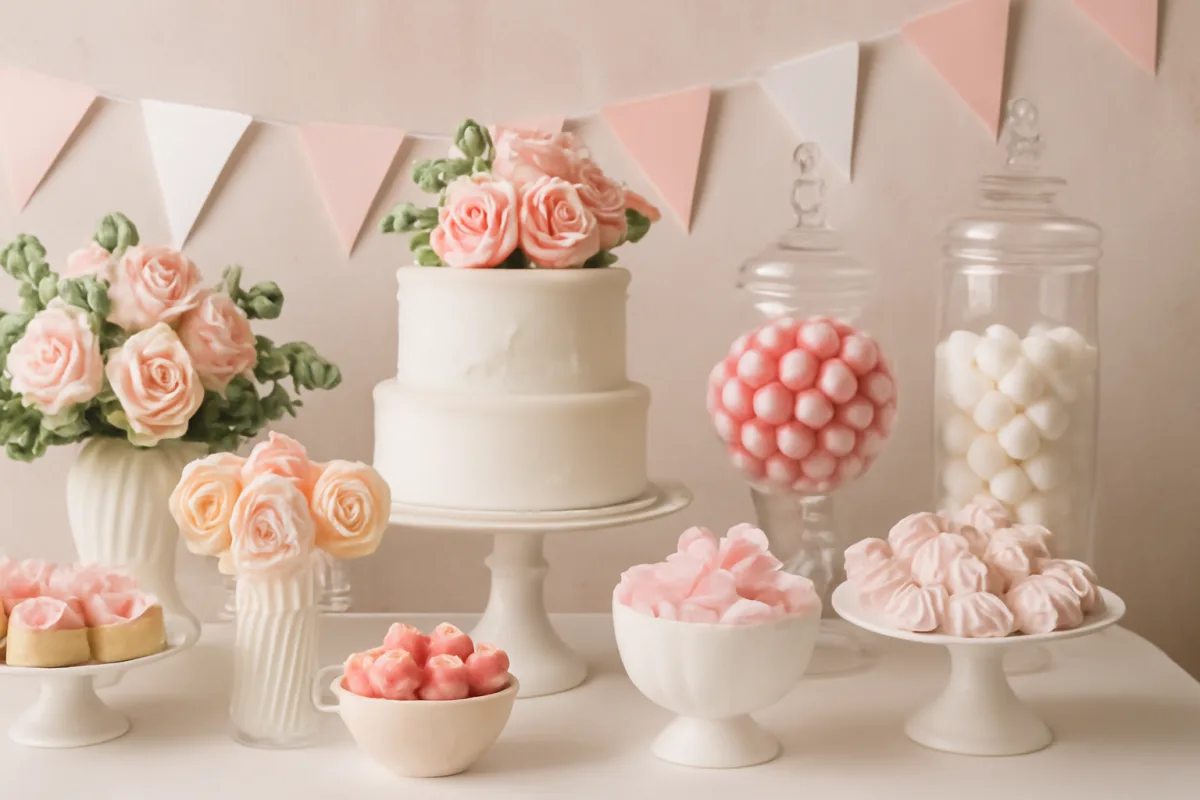 Cosa serve per un candy bar scenografico? Gli elementi decorativi che tutti noteranno