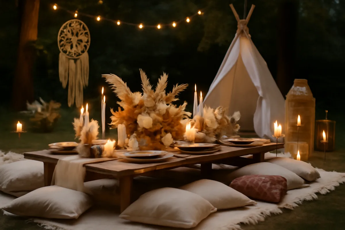 Eventi in stile boho chic: cosa non deve mancare per un’atmosfera magica