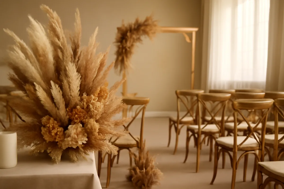 Decorazioni con fiori secchi: vantaggi nascosti e idee per utilizzarli nelle cerimonie