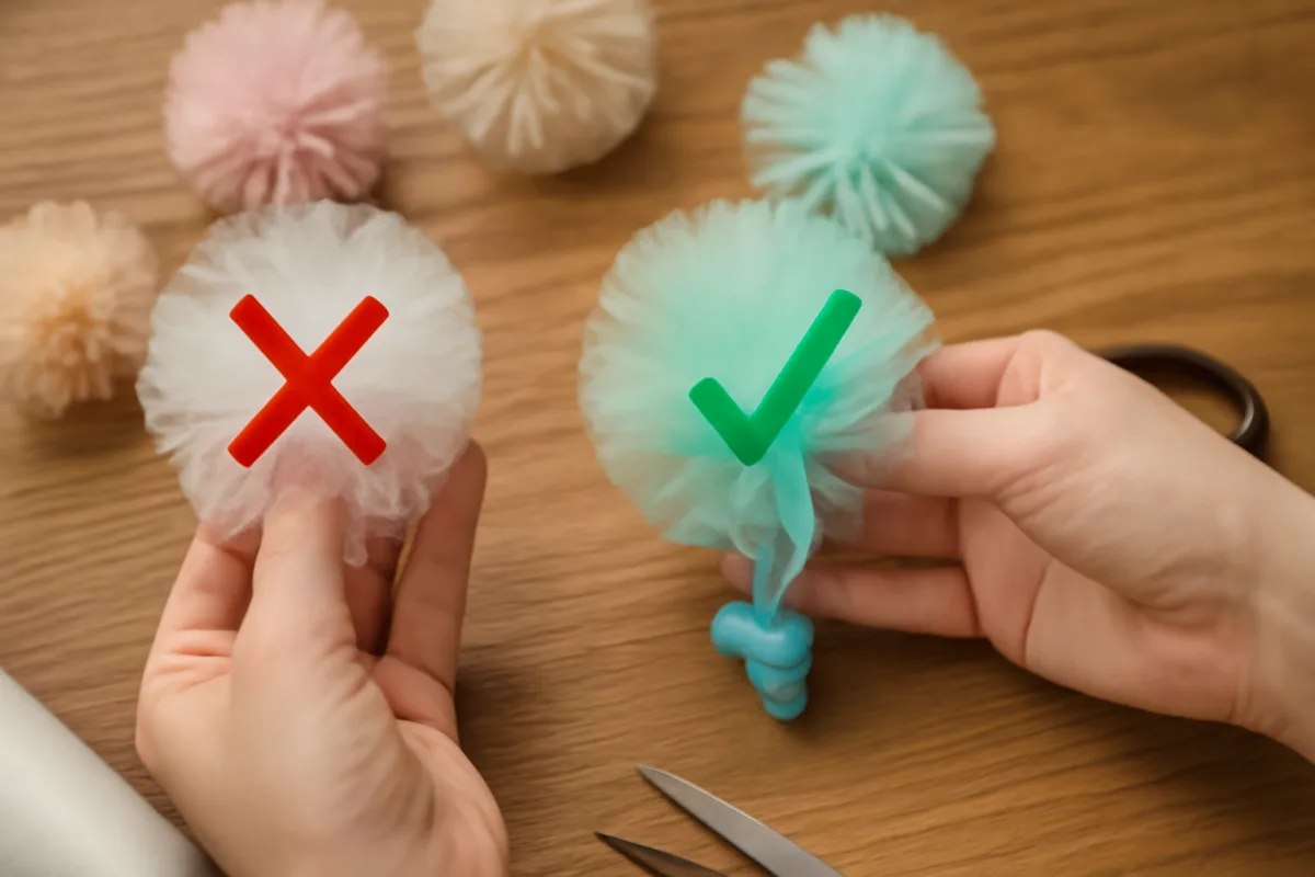 Come si fanno i pompon di tulle per eventi? Ecco l’errore comune che rovina il risultato